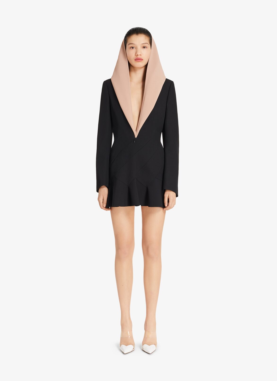 Hooded tailored Dress ALAÏA BLACK HOODED TAILORED DRESS